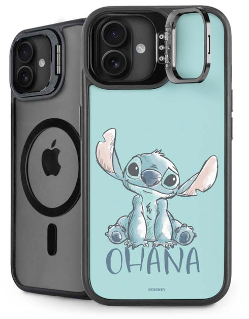 Disney Lilo and Stitch Ohana iPhone 16 Plus Kickstand Case
