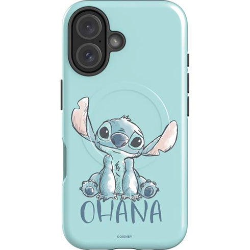 Disney Lilo and Stitch Ohana iPhone 16 Plus Magsafe Impact Case