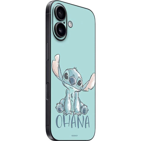 Disney Lilo and Stitch Ohana iPhone 16 Plus Skin