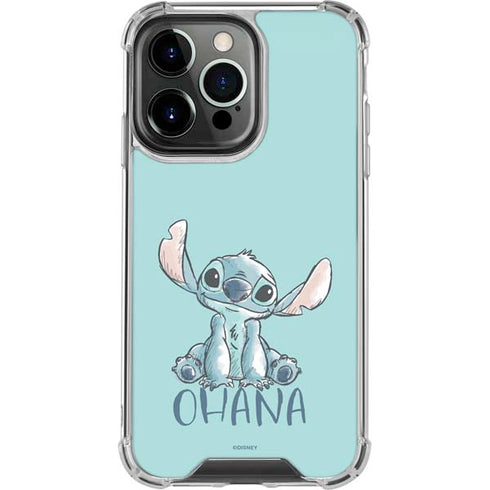 Disney Lilo and Stitch Ohana iPhone 16 Pro Clear Case