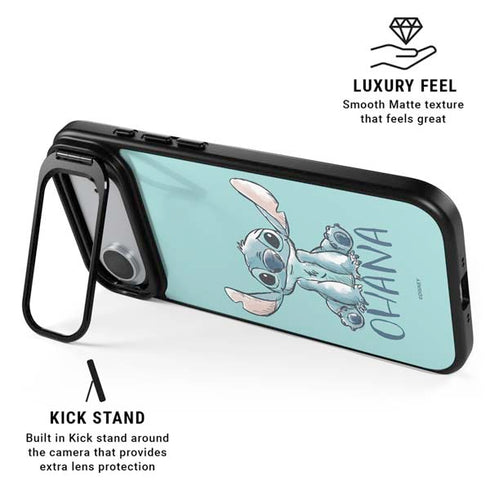 Disney Lilo and Stitch Ohana iPhone 17 Air Kickstand Case