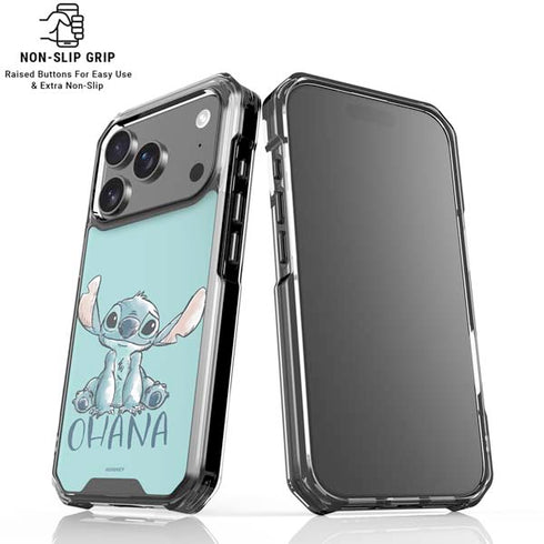 Disney Lilo and Stitch Ohana iPhone 17 Pro Max Clear Case
