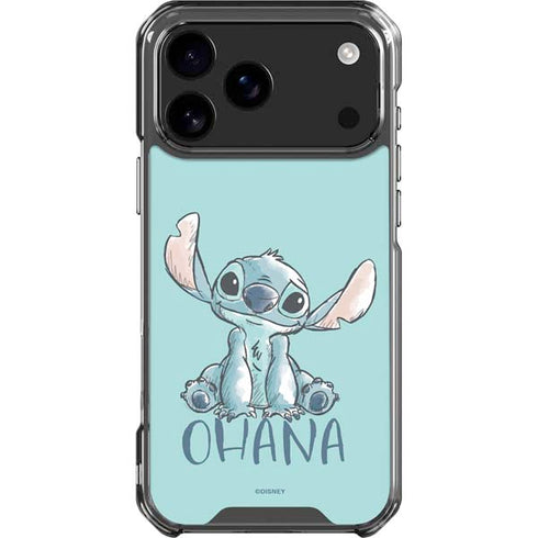 Disney Lilo and Stitch Ohana iPhone 18 Pro Max Clear Case