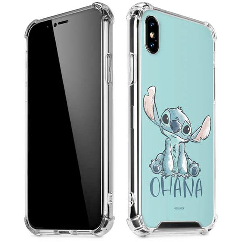 Disney Lilo and Stitch Ohana iPhone X/XS Clear Case