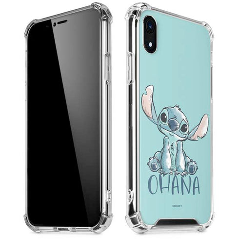Disney Lilo and Stitch Ohana iPhone XR Clear Case