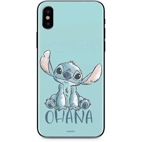 Disney Lilo and Stitch Ohana iPhone XS Skin
