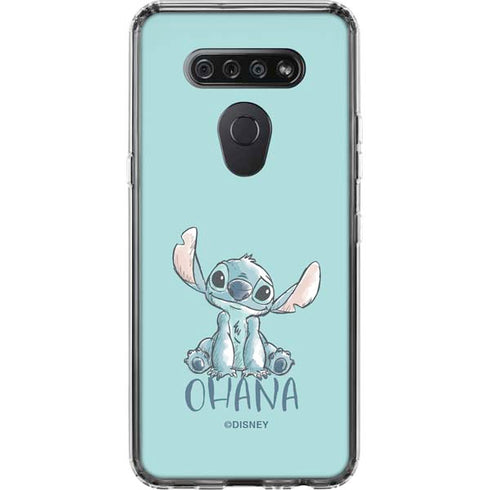 Disney Lilo and Stitch Ohana LG K51/Q51 Clear Case