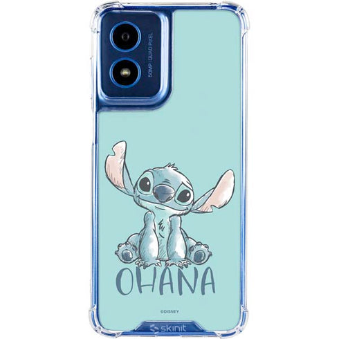Disney Lilo and Stitch Ohana Moto G 5G (2024) Clear Case