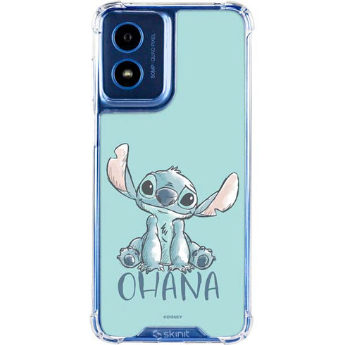 Disney Lilo and Stitch Ohana Moto G Play 4G (2024) Clear Case
