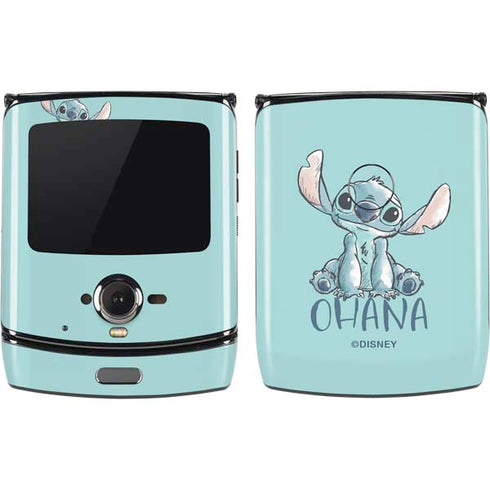 Disney Lilo and Stitch Ohana Motorola RAZR Skin