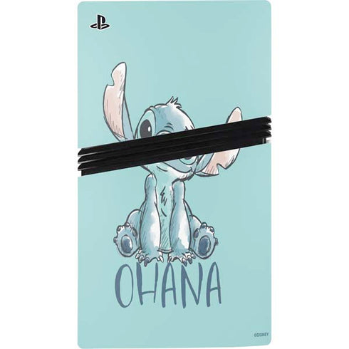 Disney Lilo and Stitch Ohana PS5 Pro Disk Bundle Skin