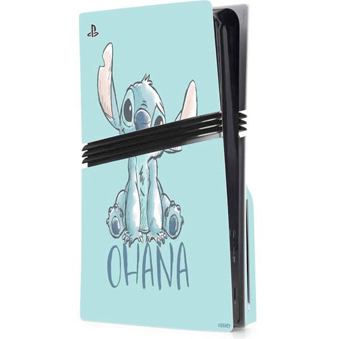 Disney Lilo and Stitch Ohana PS5 Pro Disk Console Skin