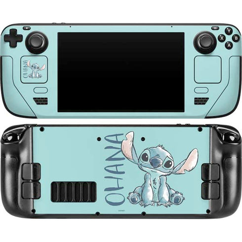 Disney Lilo and Stitch Ohana Steam Deck Handheld Gaming Computer OLED Skin