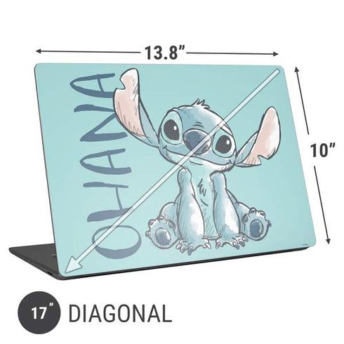 Disney Lilo and Stitch Ohana Universal Laptop 17in (13.8 x 10in) Skin