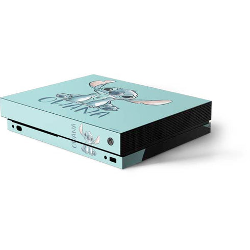 Disney Lilo and Stitch Ohana Xbox One X Console Skin