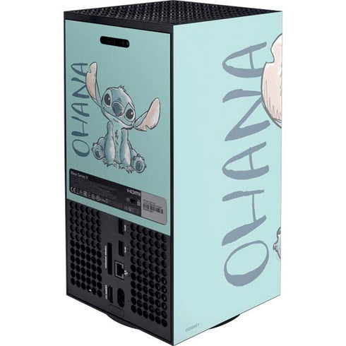 Disney Lilo and Stitch Ohana Xbox Series X Console Skin