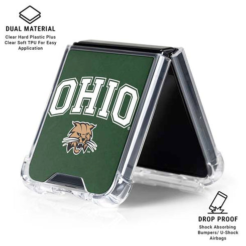Ohio University Ohio Bobcats Galaxy Z Flip6 Clear Case
