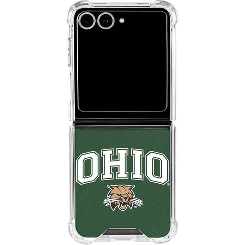 Ohio University Ohio Bobcats Galaxy Z Flip7 Clear Case