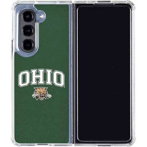 Ohio University Ohio Bobcats Galaxy Z Fold5 5G Clear Case