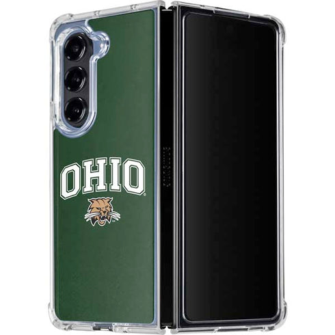 Ohio University Ohio Bobcats Galaxy Z Fold5 5G Clear Case