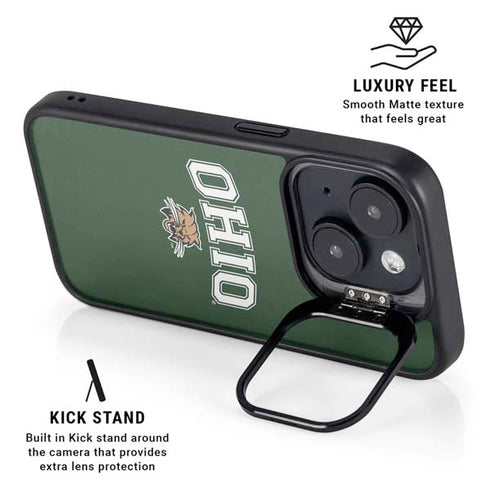 Ohio University Ohio Bobcats iPhone 14 Plus Kickstand Case