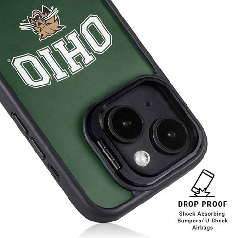 Ohio University Ohio Bobcats iPhone 15 Plus Kickstand Case