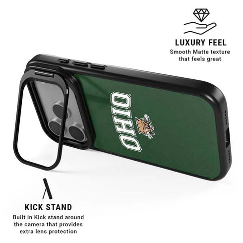 Ohio University Ohio Bobcats iPhone 17 Pro Max Kickstand Case