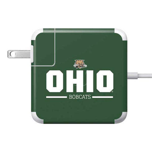 Ohio University Ohio Bobcats Logo 85W Power Adapter (15 and 17 inch MacBook Pro Charger) Skin
