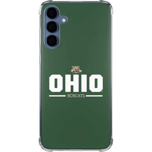 Ohio University Ohio Bobcats Logo Galaxy A35 5G Clear Case