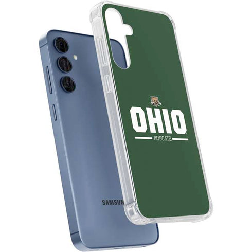 Ohio University Ohio Bobcats Logo Galaxy A55 5G Clear Case
