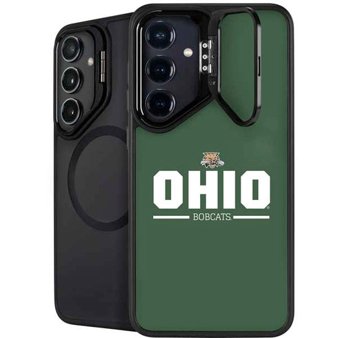 Ohio University Ohio Bobcats Logo Galaxy S24 FE Kickstand Case