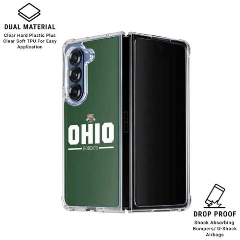 Ohio University Ohio Bobcats Logo Galaxy Z Fold6 Clear Case