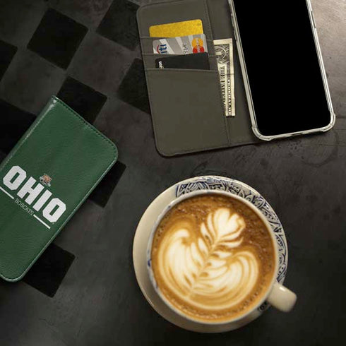 Ohio University Ohio Bobcats Logo iPhone 15 Plus Folio Case