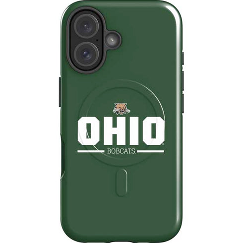 Ohio University Ohio Bobcats Logo iPhone 16 Magsafe Impact Case