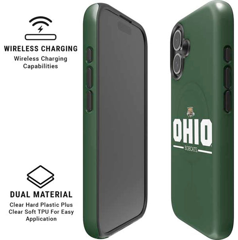 Ohio University Ohio Bobcats Logo iPhone 16 Magsafe Impact Case
