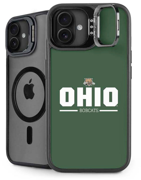 Ohio University Ohio Bobcats Logo iPhone 16 Plus Kickstand Case