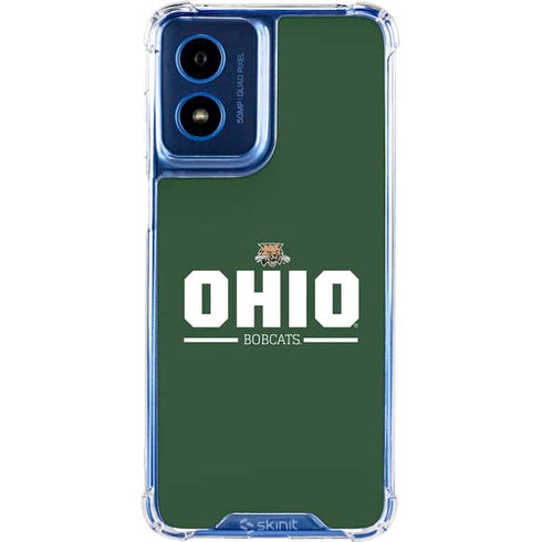 Ohio University Ohio Bobcats Logo Moto G 5G (2024) Clear Case