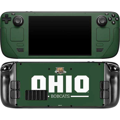 Ohio University Ohio Bobcats Logo Steam Deck Handheld Gaming Computer OLED Skin