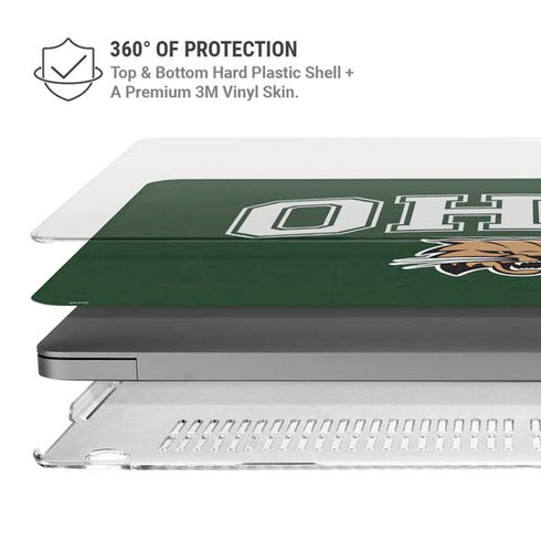 Ohio University Ohio Bobcats MacBook Pro 14in (2021-24) Case plus Skin