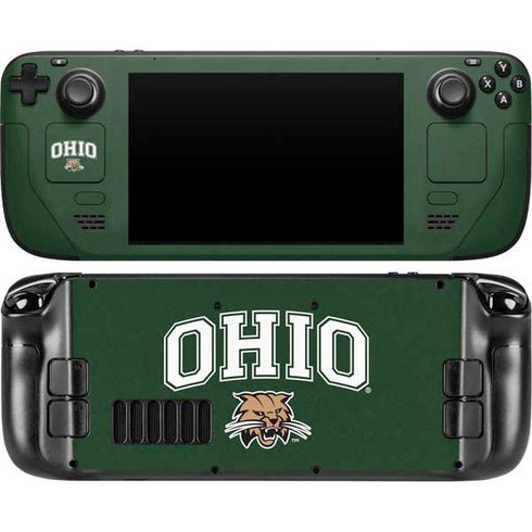 Ohio University Ohio Bobcats Steam Deck Handheld Gaming Computer Skin