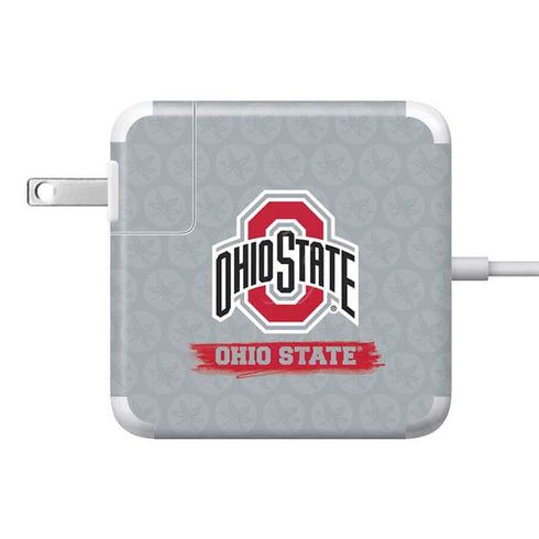 Ohio State University Distressed Logo 85W Power Adapter (15 and 17 inch MacBook Pro Charger) Skin