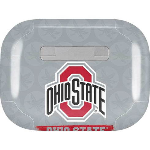 Ohio State University Distressed Logo AirPods Pro 2nd Gen Skin