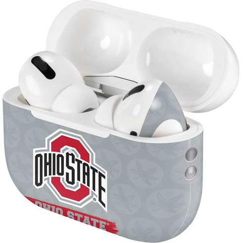 Ohio State University Distressed Logo AirPods Pro 2nd Gen Skin