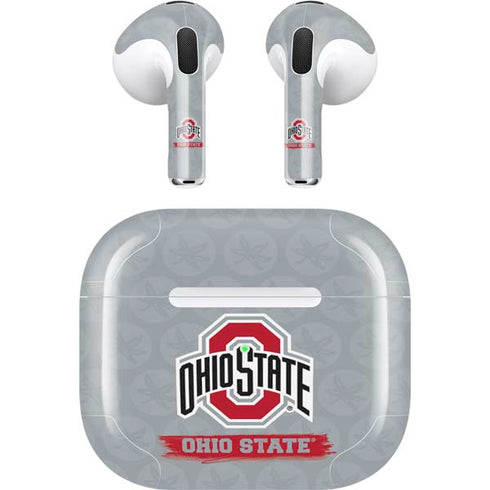 Ohio State University Distressed Logo Apple AirPods (3rd Gen 2021) Skin