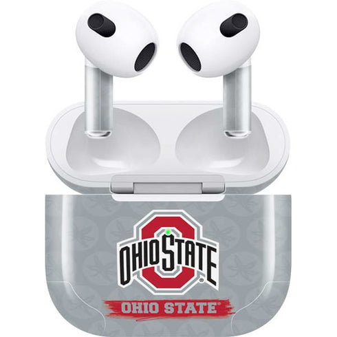 Ohio State University Distressed Logo Apple AirPods (3rd Gen 2021) Skin