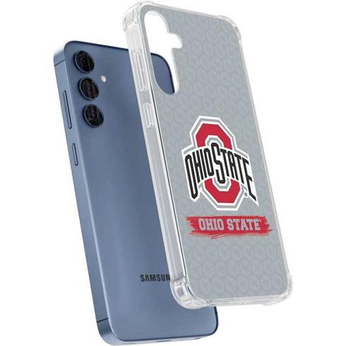 Ohio State University Distressed Logo Galaxy A55 5G Clear Case