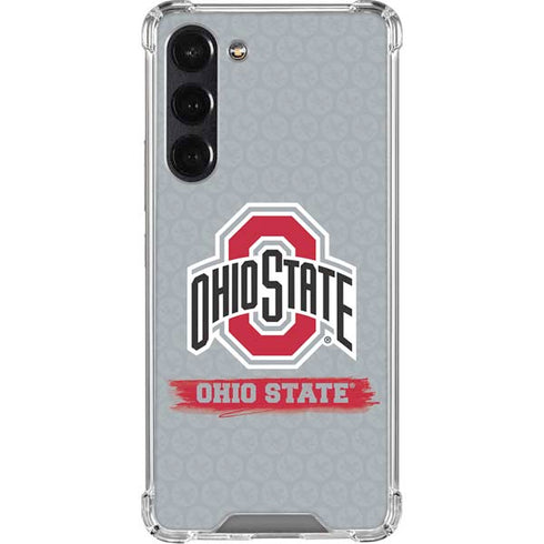 Ohio State University Distressed Logo Galaxy S24 FE Clear Case
