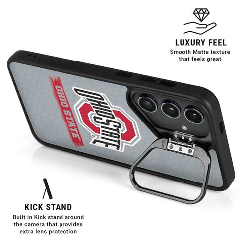 Ohio State University Distressed Logo Galaxy S24 Plus Kickstand Case