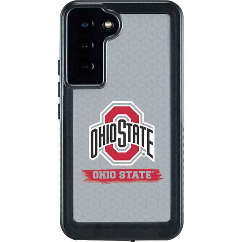 Ohio State University Distressed Logo Galaxy S24 Plus Waterproof Case