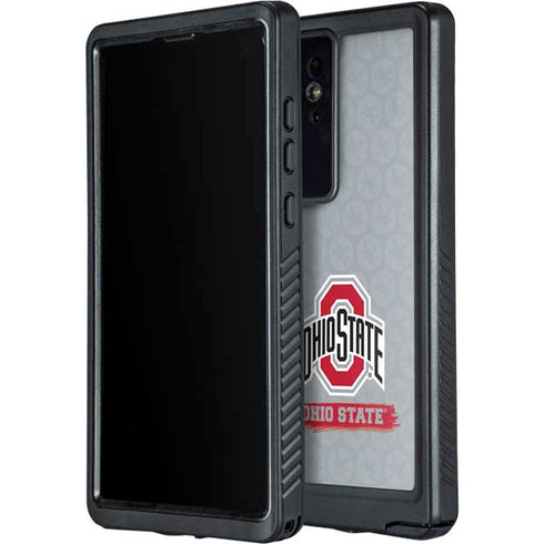Ohio State University Distressed Logo Galaxy S24 Ultra Waterproof Case